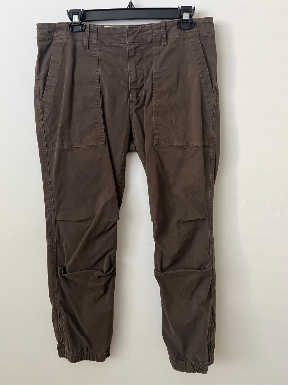 Nili Lotan Brown Cargo Jogger Pants